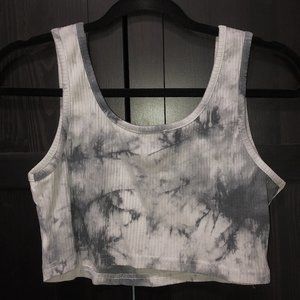 Rib-knit Cropped Tank Top